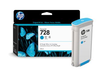 HP 728 High Capacity Cyan Ink Cartridge - (F9J67A)