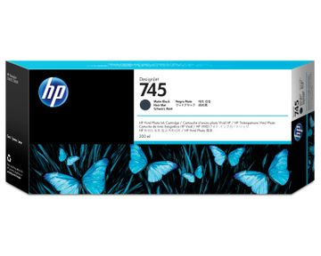 HP 745 High Capacity Matte Black Ink Cartridge (F9K05A)