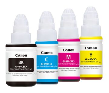 Canon GI-490 4 Colour Ink Bottle Multipack