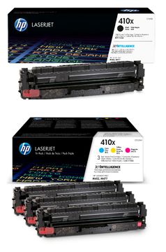HP 410X 4 Colour High Capacity Toner Cartridge Multipack (CF410X & CF252XM)