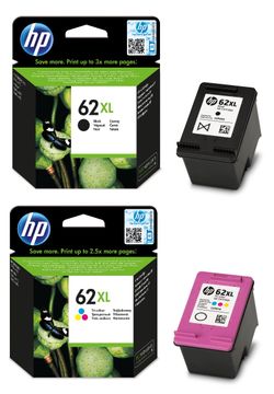 HP 62XL High Capacity Black & Tri-Colour Ink Cartridge Multipack
