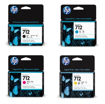 HP 712 High Capacity 4 Colour Ink Cartridge Multipack