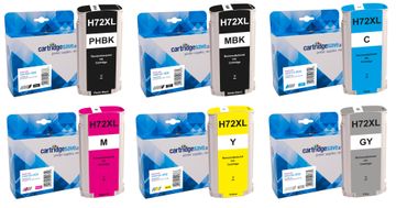 Compatible HP 72 High Capacity 6 Colour Ink Cartridge Multipack