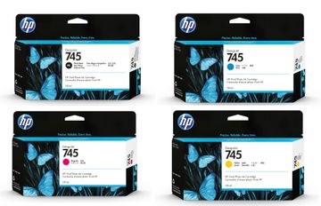 HP 745 4 Colour Ink Cartridge Multipack