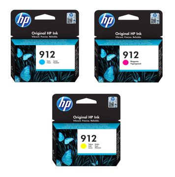 HP 912 3 Colour CMY Ink Multipack