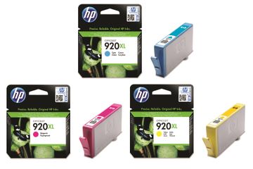 HP 920XL High Capacity 3 Colour Ink Cartridge Multipack