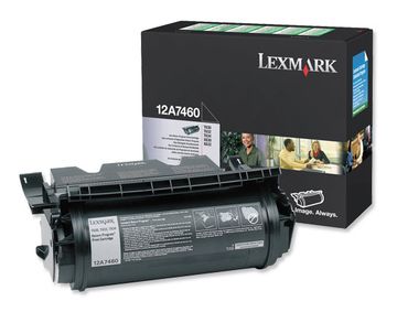 Lexmark 12A7460 Black Return Program Toner Cartridge (0012A7460)