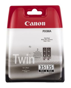 Canon PGI-35BK Black Ink Cartridge Twin Pack - (1509B012)