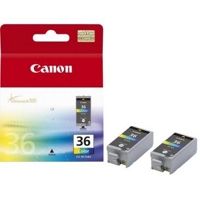 Canon CLI-36 3-Colour Ink Cartridge Twin Pack - (1511B018)