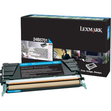 Lexmark 24B5701 Cyan Return Program Toner Cartridge