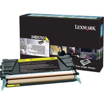 Lexmark 24B5703 Yellow Return Program Toner Cartridge