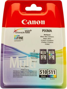 Canon PG-510 / CL-511 Black & Tri-Colour Ink Cartridge Multipack (2970B010)