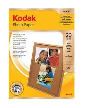 Kodak 3937182 Glossy Photo Paper x 20 A4 Sheets