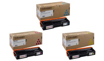 Ricoh 40754 3 Colour Toner Cartridge Multipack