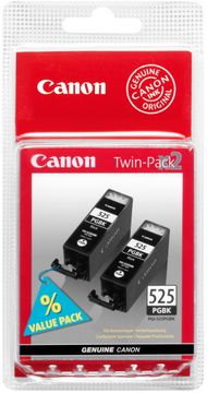 Canon PGI-525PGBK Black Ink Cartridge Twin Pack - (4529B006AA)
