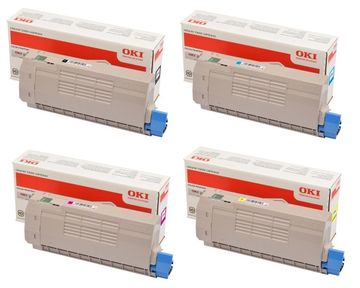 Oki 4644310 4 Colour High Capacity Toner Cartridge Multipack
