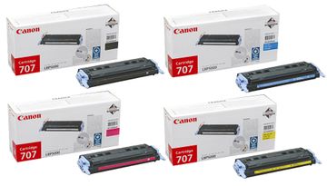 Canon 707 4 Colour Toner Cartridge Multipack