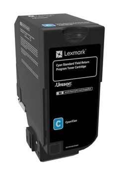 Lexmark 74C2SC0 High Capacity Cyan Return Programme Toner Cartridge