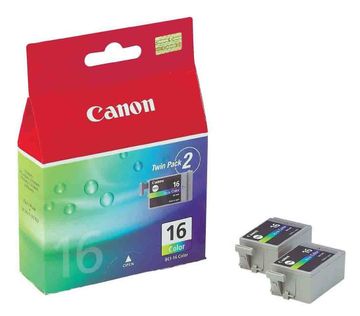 Canon BCI-16 Tri-Colour Ink Cartridge Twin Pack - (9818A008)