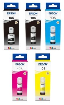 Epson 105/106 5 Colour Ink Bottle Multipack