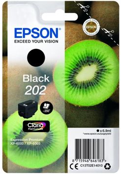 Epson 202 Black Ink Cartridge - (T02E1 Kiwi)