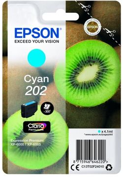 Epson 202 Cyan Ink Cartridge - (T02F2 Kiwi)