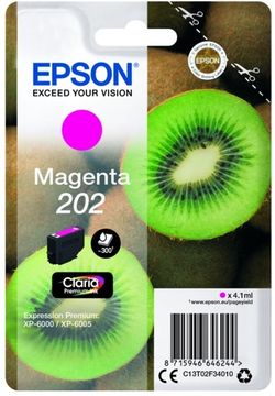 Epson 202 Magenta Ink Cartridge - (T02F3 Kiwi)