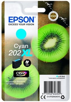 Epson 202XL Cyan High Capacity Ink Cartridge - (T02H2 Kiwi)