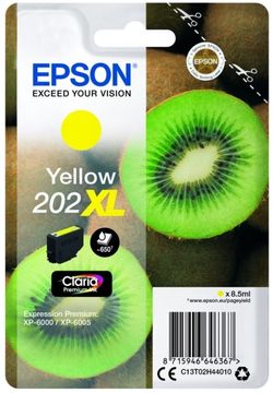 Epson 202XL Yellow High Capacity Ink Cartridge - (T02H4 Kiwi)