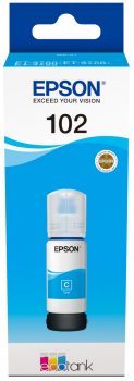 Epson 102 Cyan Ecotank Ink Bottle - (C13T03R240)