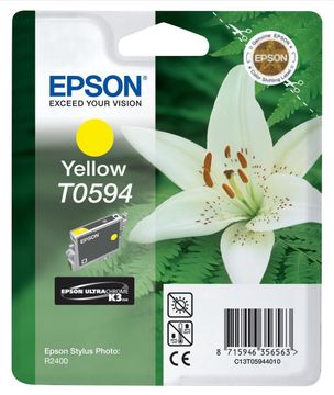 Epson T0594 Yellow Ink Cartridge - (C13T059440 Lily)