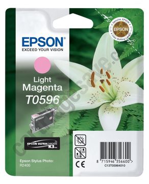 Epson T0596 Light Magenta Ink Cartridge - (C13T059640 Lily)