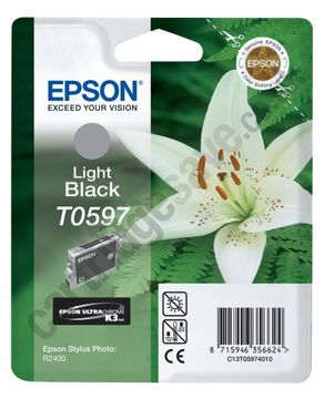 Epson T0597 Light Black Ink Cartridge - (C13T059740 Lily)