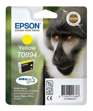 Epson T0894 Yellow Ink Cartridge - (C13T089440 Monkey)