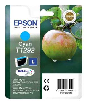Epson T1292 High Capacity Cyan Ink Cartridge - C13T12924010 Apple