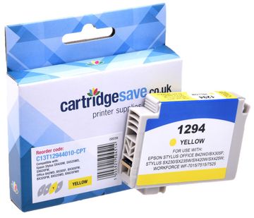 Compatible Epson T1294 High Capacity Yellow Printer Cartridge - (Apple)
