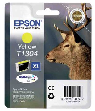 Epson T1304 Extra High Capacity Yellow Ink Cartridge - (Stag)