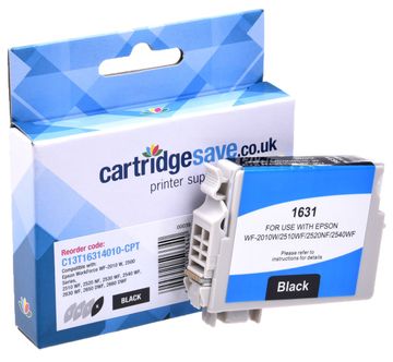 Compatible Epson 16XL High Capacity Black Ink Cartridge - (T1631 Pen and Crossword)