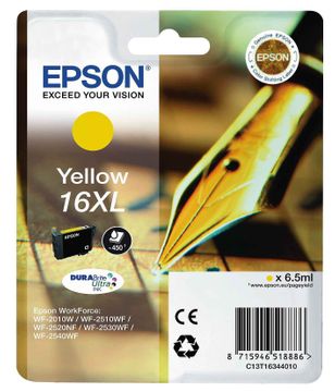 Epson 16XL Yellow High Capacity Ink Cartridge - (T1634 Pen and Crossword)