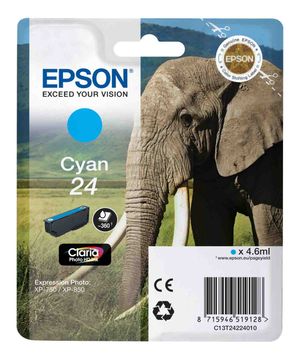 Epson 24 Cyan Ink Cartridge - (T2422 Elephant)