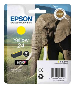 Epson 24 Yellow Ink Cartridge - (T2424 Elephant)