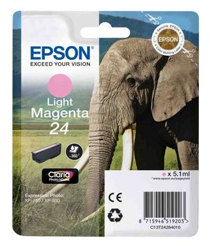 Epson 24 Light Magenta Ink Cartridge - (T2426 Elephant)