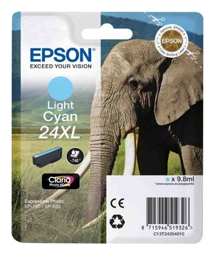 Epson 24XL High Capacity Light Cyan Ink Cartridge - (T2435 Elephant)