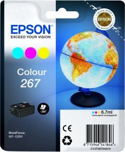 Epson 267 Tri-Colour Ink Cartridge - (T2670 Globe)
