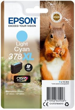 Epson 378XL High Capacity Light Cyan Ink Cartridge - (T3795 Squirrel)