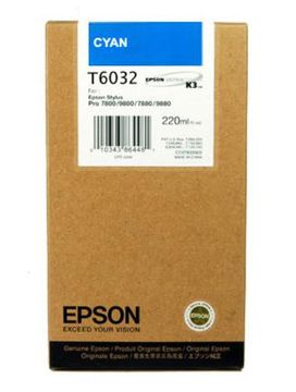 Epson T6032 High Capacity Cyan Ink Cartridge - (C13T603200)