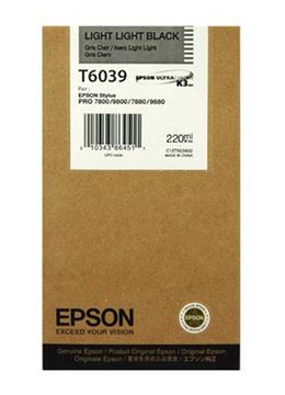 Epson T6039 High Capacity Light Light Black Ink Cartridge - (C13T603900)