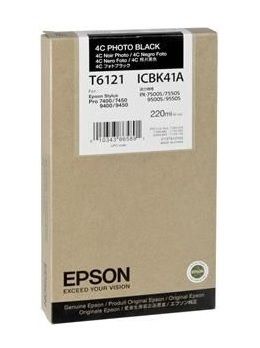 Epson T6121 High Capacity Photo Black Ink Cartridge - (C13T612100)