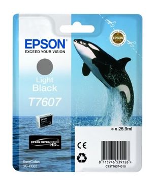 Epson T7607 Light Black Ink Cartridge - (C13T760740 Killer Whale)