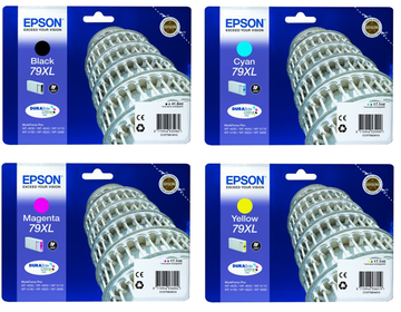 Epson 79XL 4 Colour High Capacity Ink Cartridge Multipack (Tower of Pisa)